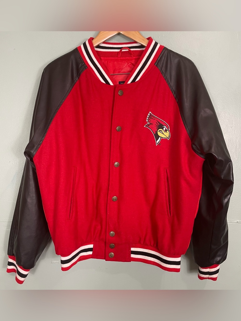 Steve & Barrys Varsity Jacket Louisville Cardinals‎ Wool Blend Size Small